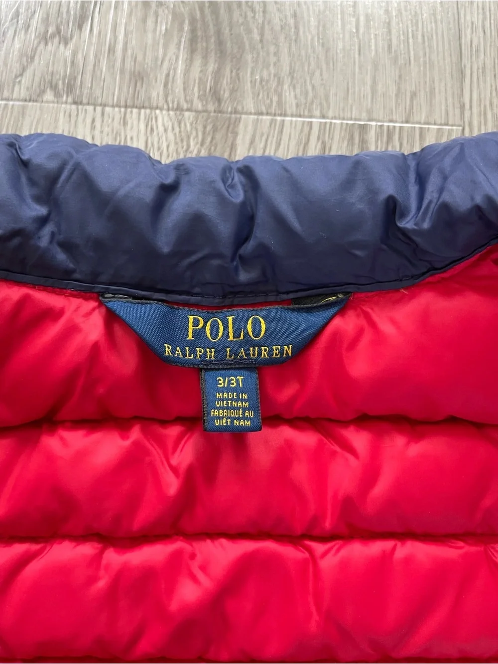 Ralph Lauren Boys' Navy Packable Puffer Jacket 3T